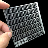 Alexen AJ0100 AJ0101 AJ0102 AJ0103 Etched Sheet for MG HG The Fence of Micro City Scene Garage