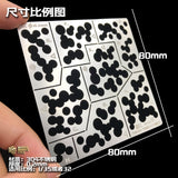 Alexen AJ0023 Stencil Tools for WW2 German Black Forest Wave Point CAMO Style Version C Stencil Tools