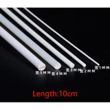 CALILY Plastic Solid Rod ABS Round Rod Length 10CM Military Model Detail Renovation Consumables colletcibles kits figure