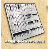 Alexen AJ0111 AJ0112 AJ0113 AJ0114 AJ0115 AJ0116 Stencil Rapidly Aging Assistant Stencil Tools Raindrop imprint / Splashing soil Type Stencil Tools