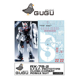 GUGU P020 PG 1/60 RX-78-2 ALPHATAURI Water Slide Decal GUGUPG004