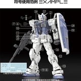 GUGU G040 Water Slide Decal 3 in 1 for RG 1/144 RX-78-2 2.0 / RX-78-2 G3 GUGURG002