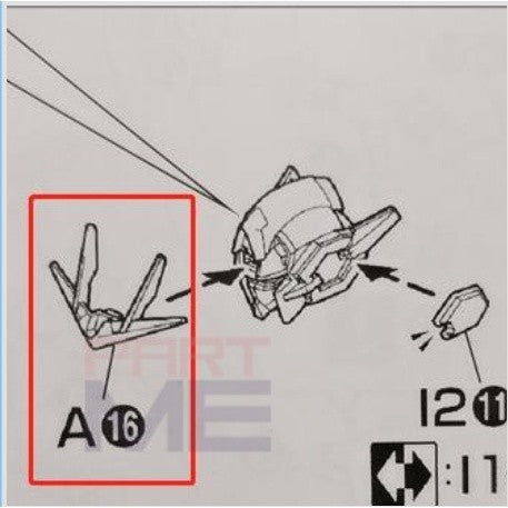 CA MG 00Q 00 QANT A16 Antenna Horn v Fin Plastic replacement share