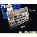Alexen AJ0045 Stencil Letter for 1/35 1/100 Code Designation Stencil A Version