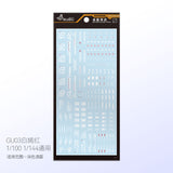 GUGU HG MG 1/144 1/100 General Water Slide Decal GUGUTY001 GUGUTY002 GUGUTY003 GUGUTY004 GUGUTY005 GUGUTY006