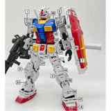 MASTER R003 Water slide decal RG RX-78-2 2.0 U 1/144 fluo Collectibles