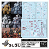 GUGU HG GTO 1/144 GUN CRNNON  Water Slide Decal GUGUHG009