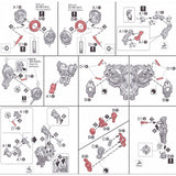 Dot factory MG 1/100 Barbatos 4TH form METAL Upgrade parts