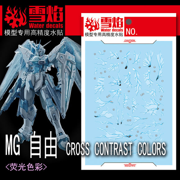 20250722 XUEYAN XY / SNOW FLAME MG-169 MG 1/100 Cross Contrast Colors Water slide decal