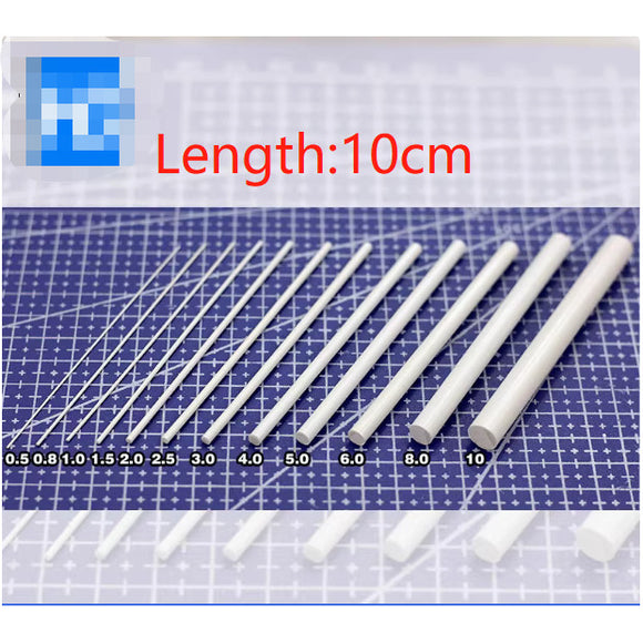 CALILY Plastic Solid Rod ABS Round Rod Length 10CM Military Model Detail Renovation Consumables colletcibles kits figure