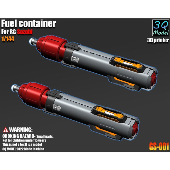 3Q GS001 RG 1/144 Sazabi  (3D print) Fuel Container parts