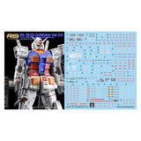 YAN GHOST  Water slide decal FOR RG 1/144 RX-78-2 VER 2.0 FLUO