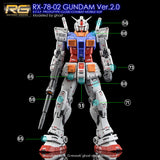 YAN GHOST  Water slide decal FOR RG 1/144 RX-78-2 VER 2.0 FLUO