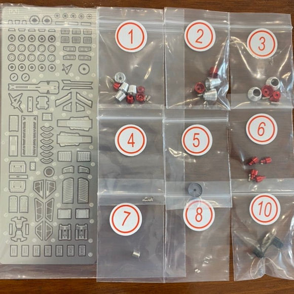 CALILY MR RG 1/144 nu v  Booster ETCHING Metal Detail Addon upgrade parts(Not include kits)