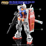 YAN GHOST  Water slide decal FOR RG 1/144 RX-78-2 VER 2.0 FLUO