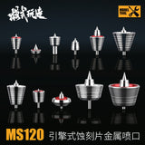 MOSHI MS120 Metal Booster Parts ENGINE TYPE Etching Metal Deatil Upgrade Parts