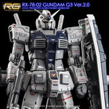 YAN GHOST  water slide decal for RG 1/144 RX-78-2 VER 2.0 G3 Type