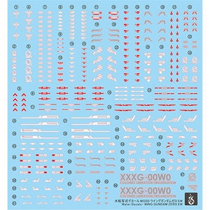 YAN Water slide decal FOR MGSD 17100 Wing Zero EW Fluo Type NO KITS