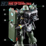 YAN Water slide decal FOR HG AMS-129 Geara Zulu All Type Fluo Type NO KITS