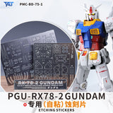 TAS PG PGU RX-78-2 RX78-2 Etching Etched Upgrade Parts (Kits not included)