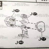 CA Daban 8812 MB Red Frame J39 J40 Arm Antenna N12 Parts