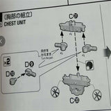 CA MG Luna Zaku D9 D10 J1 Metal Parts