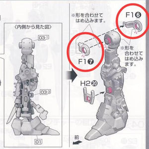 CA RG シナンジュ F1-6 F1-7 股間メタルパーツ
